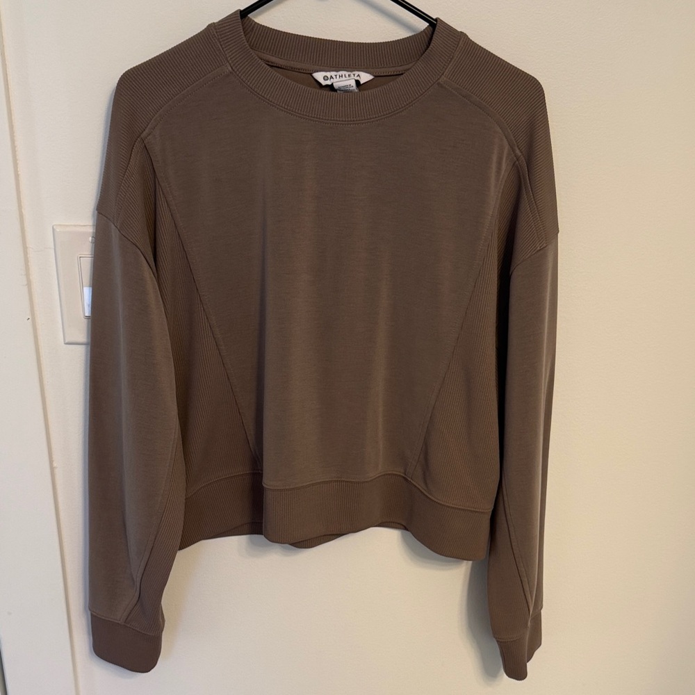 Athleta Seasoft Rib Sweatshirt